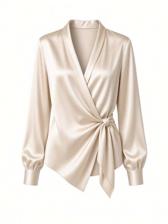 Brendi Silk Wrap Blouse