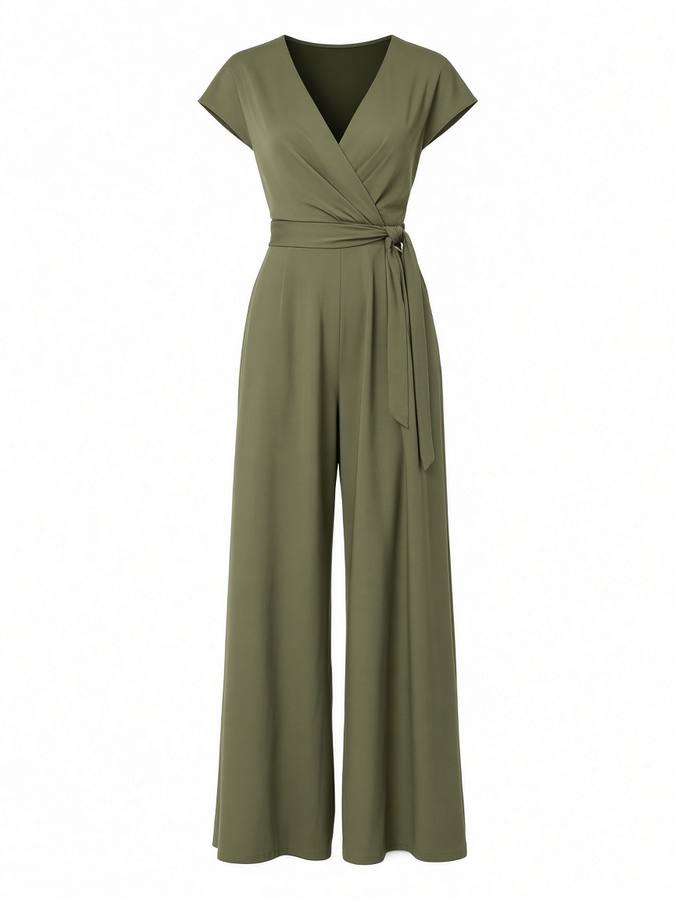 Brendi Wrap Front Jumpsuit